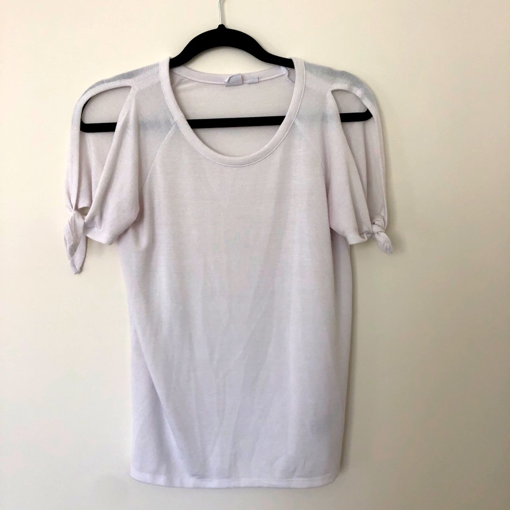 Women’s White Open Shoulder top